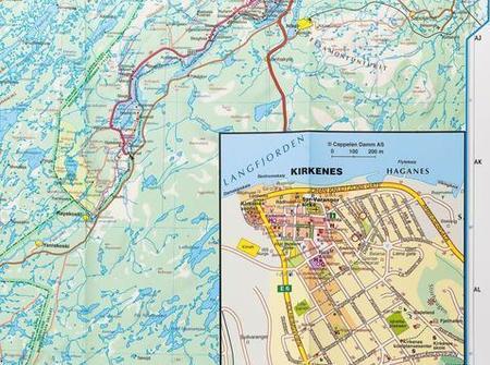 NORWEGIA PÓŁNOCNA / PRZYLĄDEK PÓŁNOCNY - TROMSO - KIRKENES mapa  1:400 000 Kummerly + Frey 2023 (4)