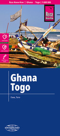 GHANA TOGO mapa 1:600 000 REISE KNOW HOW 2023