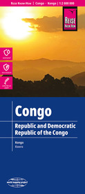 KONGO i DEMOKRATYCZNA REPUBLIKA KONGO mapa 1:2 000 000 REISE KNOW HOW 2023