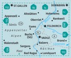 LIECHTENSTEIN Feldkirch Vaduz + Aktiv Guide mapa KOMPASS 2022 (2)