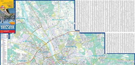 WARSZAWA laminowany plan miasta 1:29 000 EXPRESSMAP 2023 (3)