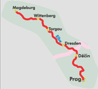 ELBE RIVER TRAIL 1 Praga - Magdeburg 1:75 000 atlas rowerowy BIKELINE 2019 (2)