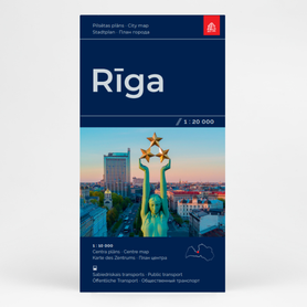 RYGA RIGA plan miasta 1:20 000 JANA SETA 2022