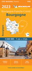 BURGUNDIA mapa 1:200 000 MICHELIN 2023 (1)