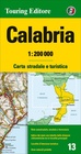 KALABRIA mapa 1:200 000 TOURING EDITORE 2022 (1)