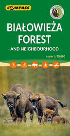 BIAŁOWIEŻA FOREST AND NEIGHBOURHOOD hiking map 1:50 000 COMPASS 2023