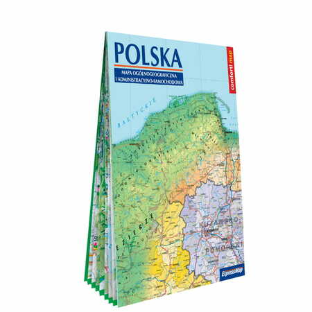POLSKA mapa ogólnogeograficzna i administracyjno-samochodowa, 1:1 000 000 EXPRESSMAP 2023 (1)