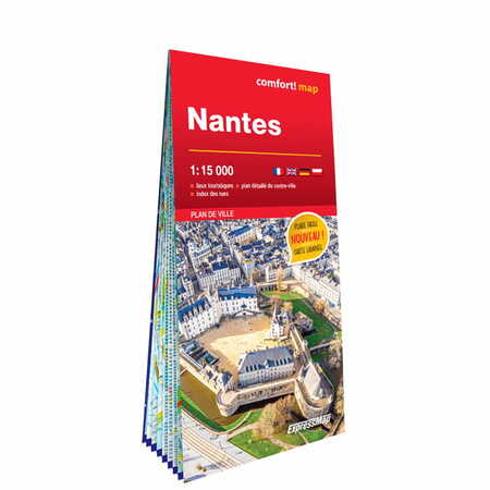 NANTES laminowany plan miasta  1:15 000 EXPRESSMAP 2023 (1)