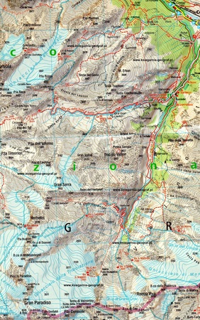 PARK NARODOWY GRAN PARADISO DOLINA AOSTY wodoodporna mapa turystyczna 1:50 000 KOMPASS 2023 (2)