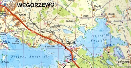 JEZIORA MAZURSKIE laminowana mapa żeglarska (komplet 2 map) EXPRESSMAP 2023 (3)