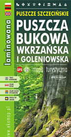 PUSZCZA SZCZECIŃSKA BUKOWA WKRZAŃSKA GOLENIOWSKA mapa wodoodporna EKOMAP 2023