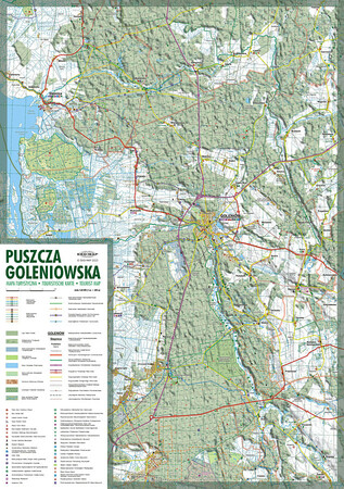 PUSZCZA GOLENIOWSKA GOLENIÓW mapa turystyczna EKOMAP 2023 (2)