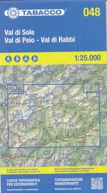 048 VAL DI SOLE - VAL DI PEIO - VAL DI RABBI mapa turystyczna 1:25 000 TABACCO 2023
