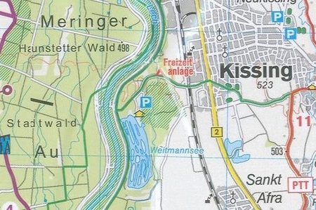 AUGSBURG I OKOLICE wodoodporna mapa rowerowa 1:70 000 KOMPASS 2023 (4)