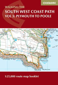 South West Coast Path: Plymouth to Poole atlas kieszonkowy CICERONE 2023