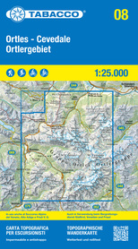 08 Ortles - Cevedale Ortlergebiet wodoodporna mapa turystyczna 1:25 000 TABACCO 2023