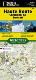 Haute Route - Chamonix to Zermatt mapa wodoodporna NATIONAL GEOGRAPHIC 2022