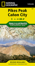 Pikes Peak / Cañon City (Colorado) 137 mapa wodoodporna National Geographic 2022
