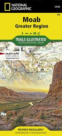 Moab Greater Region 505 mapa wodoodporna National Geographic 2022