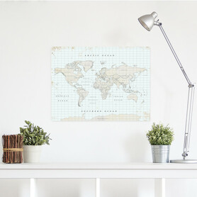 MAPA KORKOWA ŚWIAT Woody Map World VINTAGE L 45 x 60 cm