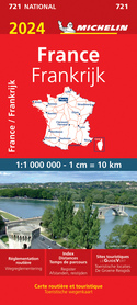 FRANCJA mapa drogowa 1:1 000 000 MICHELIN 2024