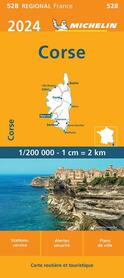 KORSYKA Corsica mapa 1:200 000 MICHELIN 2024