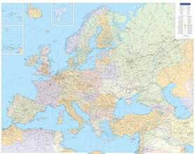 EUROPA mapa ścienna polityczna KUMMERLY+FREY 2023
