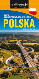 POLSKA mapa samochodowo - krajoznawcza 1:650 000 STUDIO PLAN 2024