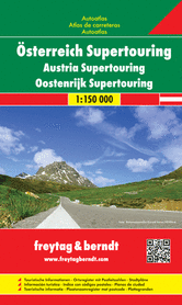 AUSTRIA supertouring atlas samochodowy 1:150 000 FREYTAG & BERNDT