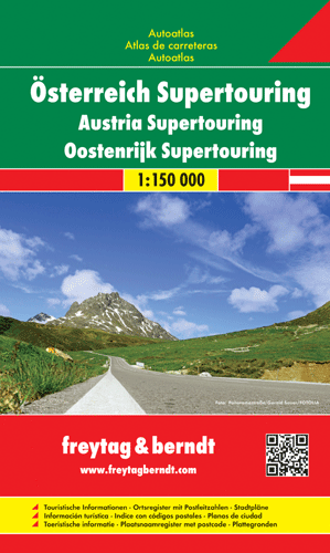 AUSTRIA supertouring atlas samochodowy 1:150 000 FREYTAG & BERNDT (1)