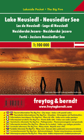 NEUSIEDLER SEE JEZIORO NEZYDERSKIE mapa laminowana 1:100 000 FREYTAG & BERNDT