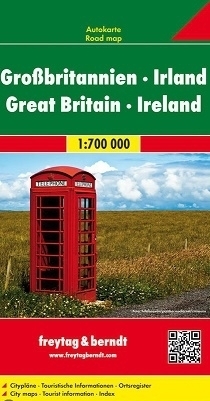 WIELKA BRYTANIA IRLANDIA mapa samochodowa 1:700 000 FREYTAG&BRENDT (1)