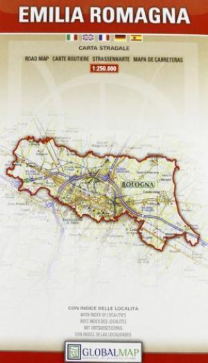 EMILIA ROMANIA - EMILIA ROMAGNA mapa samochodowa regionu 1:250 000 LAC WŁOCHY (1)