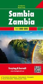 ZAMBIA SAMBIA mapa samochodowa 1:1 000 000 FREYTAG & BERNDT