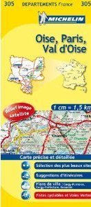 OISE - PARIS - VAL D OISE MAPA 1:150 000 FRANCJA  MICHELIN (1)