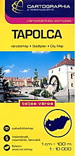 TAPOLCA plan miasta 1:10 000 CARTOGRAPHIA (1)