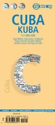 KUBA CUBA mapa samochodowa laminowana 1:1 000 000 BORCH 2016 (1)