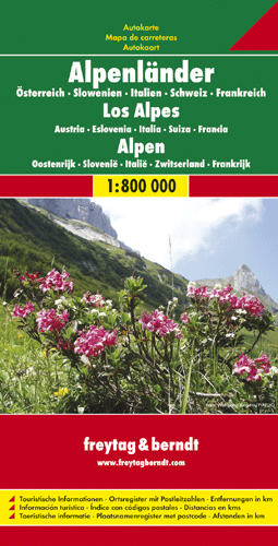 ALPY - KRAJE ALPEJSKIE mapa 1:800 000 FREYTAG & BERNDT (1)