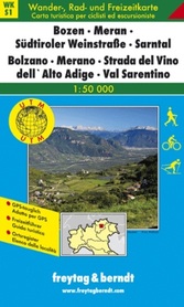 BOLZANO - MERANO - ALTO ADIGE - VAL SARENTINO mapa turystyczna 1:50 000 FREYTAG & BERNDT