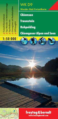 CHIEMSEE TRAUNSTEIN RUHPOLDING Chiemgawskie Alpy i Jeziora mapa turystyczna 1:50 000 FREYTAG & BERNDT (1)