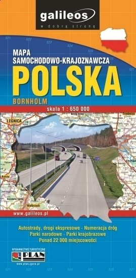 POLSKA mapa samochodowo-krajoznawcza 1:650 000 PLAN 2014 (1)