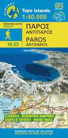 PAROS / ANTIPAROS wodoodporna mapa turystyczna 1:40 000 ANAVASI