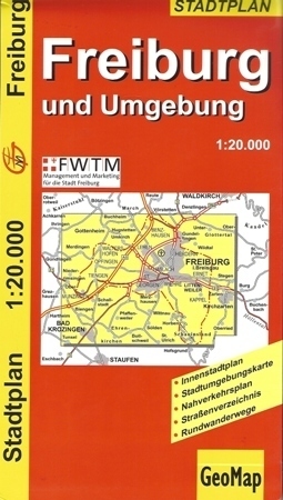 FREIBURG I OKOLICE plan miasta 1:20 000 GEOMAP (1)