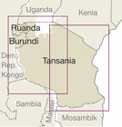 TANZANIA RWANDA BURUNDI mapa 1:1 200 000 REISE KNOW HOW 2019 (2)