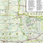 URUGWAJ PARAGWAJ mapa wodoodporna 1:1 250 000 NATIONAL GEOGRAPHIC (2)
