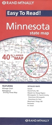 MINNESOTA mapa samochodowa RAND McNALLY USA (1)