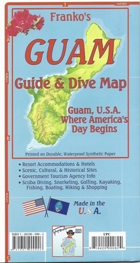 GUAM Guide & Dive Map - mapa wodoodporna 1:94 000 FRANCO (1)