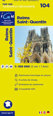 104 REIMS - ST QUENTIN mapa 1:100 000 IGN (1)