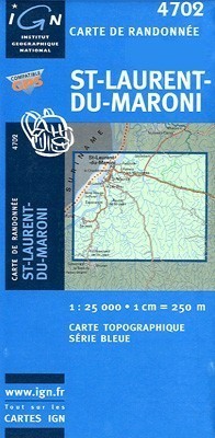 SAINT-LAURENT-DU-MARONI GUJANA FRANCUSKA mapa turystyczna 1:25 000 IGN (1)