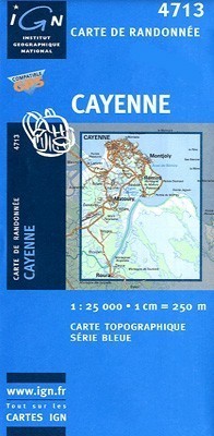 CAYENNE / GUJANA FRANCUSKA mapa turystyczna 1:25 000 IGN (1)